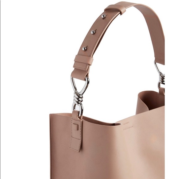 captain leather north south tote bag